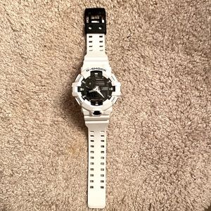 This is an all white G-Shock watch